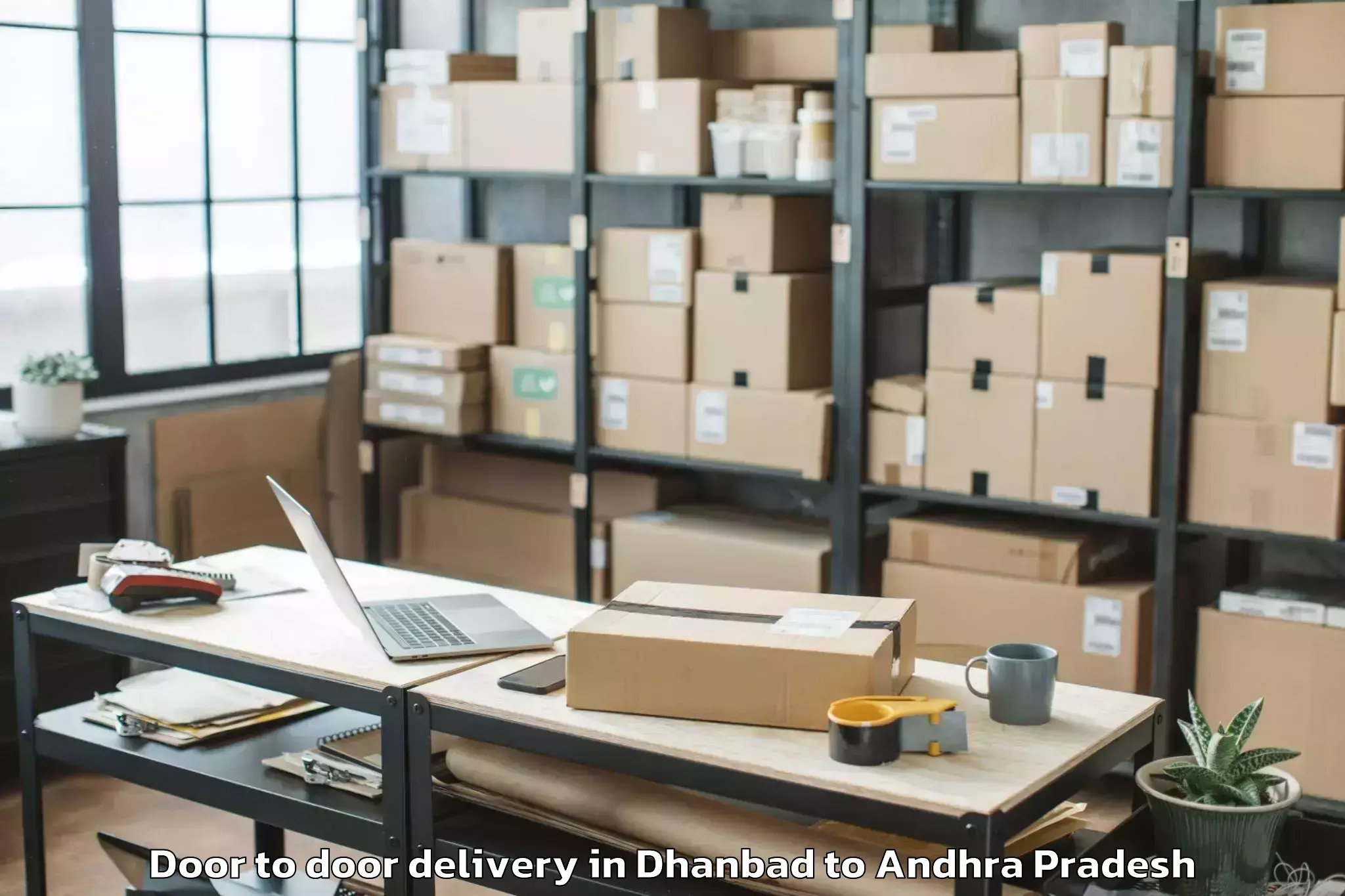 Top Dhanbad to Vemulapalle Door To Door Delivery Available